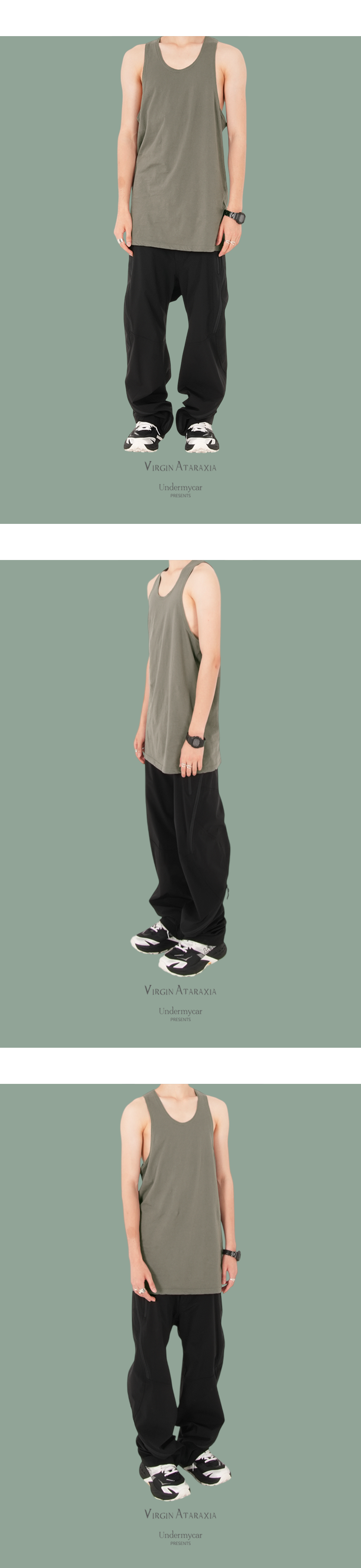UNDERLAYER SLEEVELESS - CHARCOAL