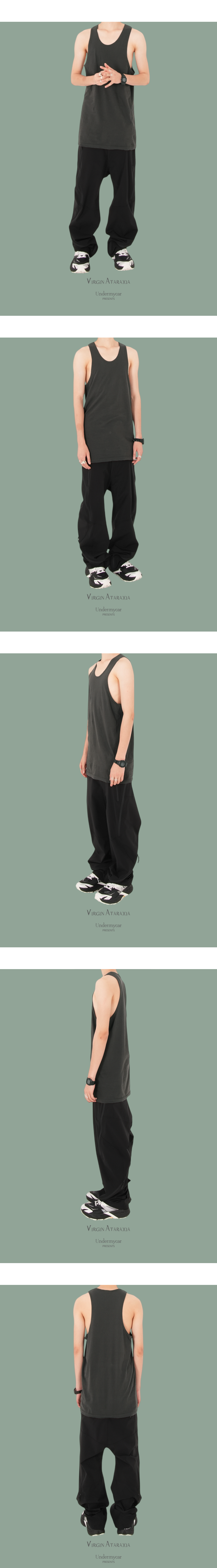 UNDERLAYER SLEEVELESS - CHARCOAL