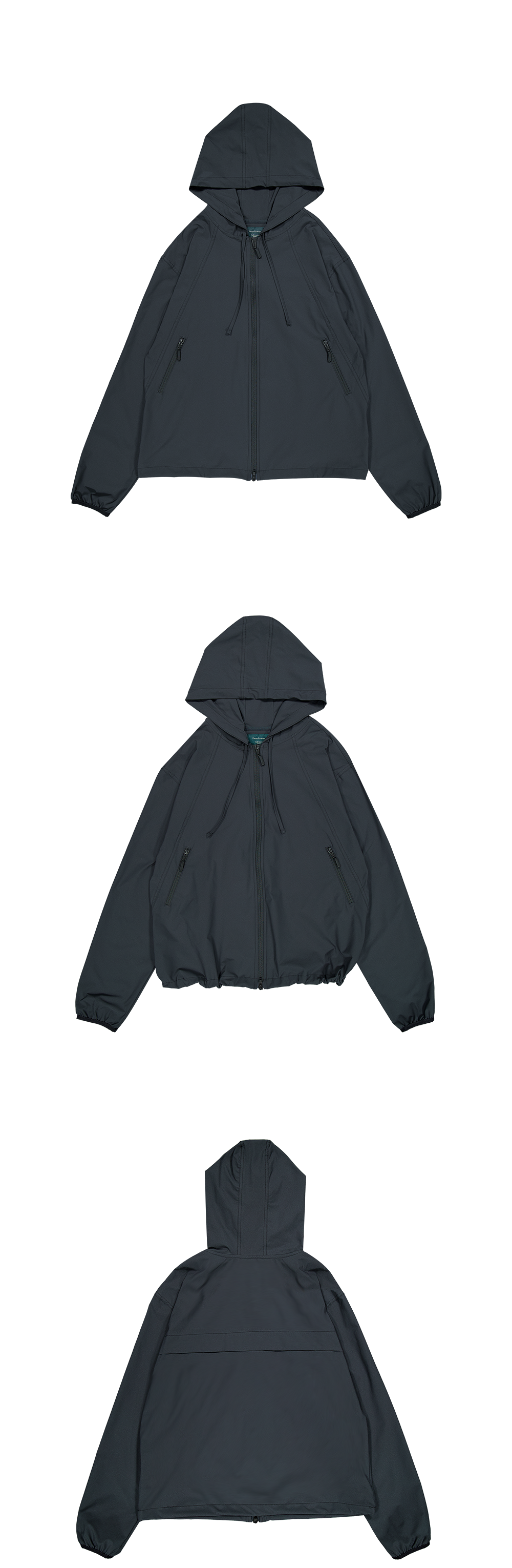 ACTIVE STRETCH HOOD JACKET - GRAY