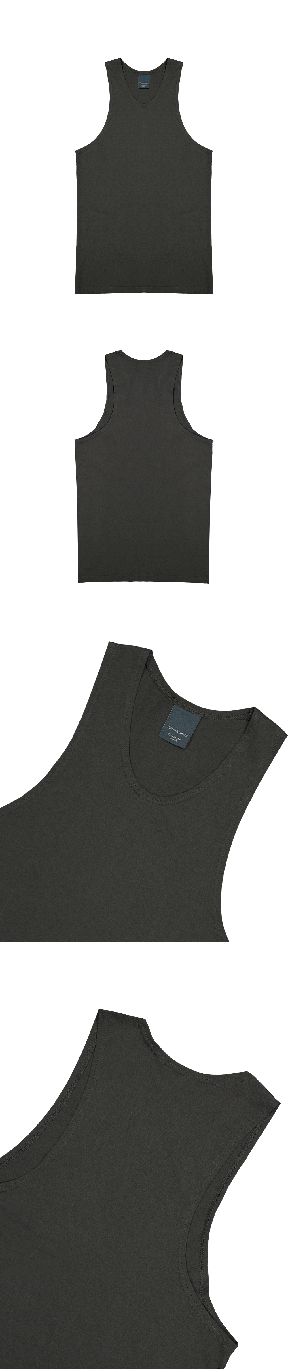 UNDERLAYER SLEEVELESS - CHARCOAL