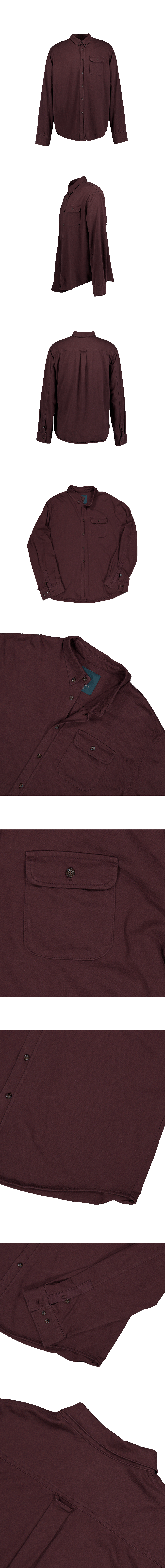 AGED JERSEY SHIRTS - DEEP BURGUNDY