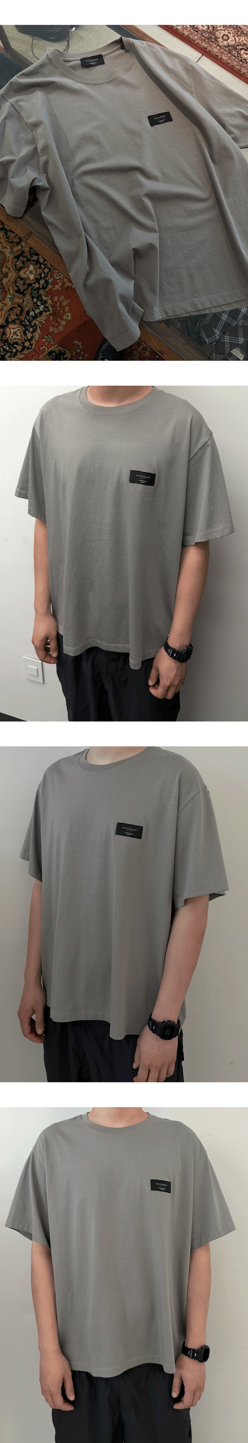 WIDE-FIT HALF T-SHIRTS - SAND