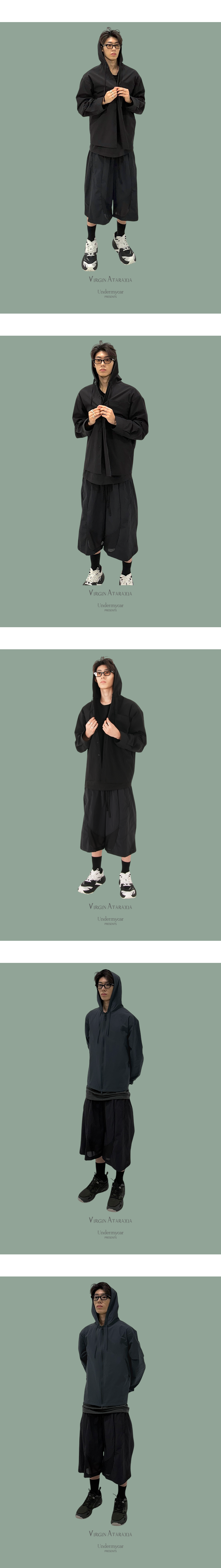 DUAL LAYER SWING SHORTS - BLACK