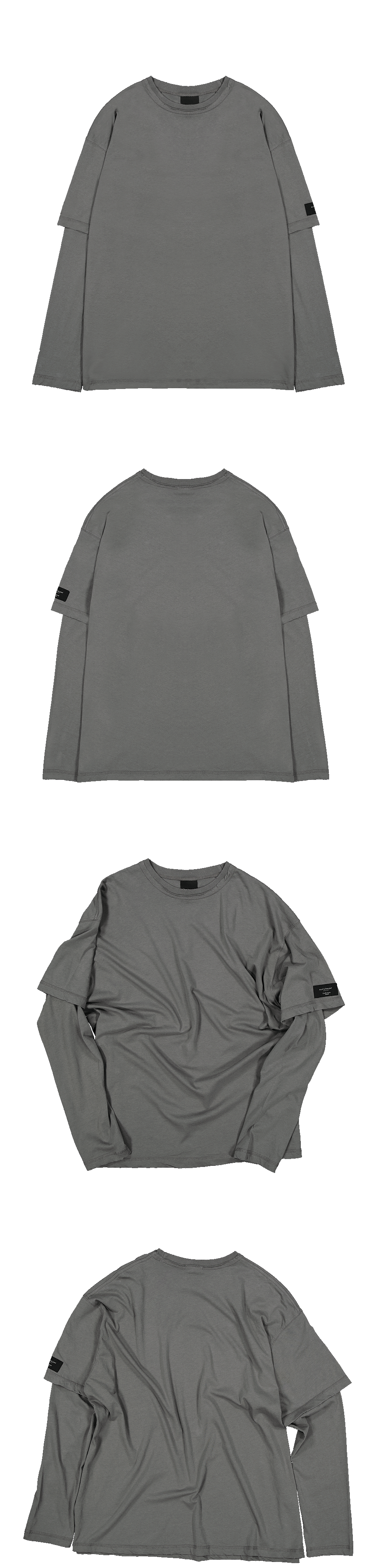 UNDERLAYER LONG SLEEVE T-SHIRTS - DUSTY GRAY