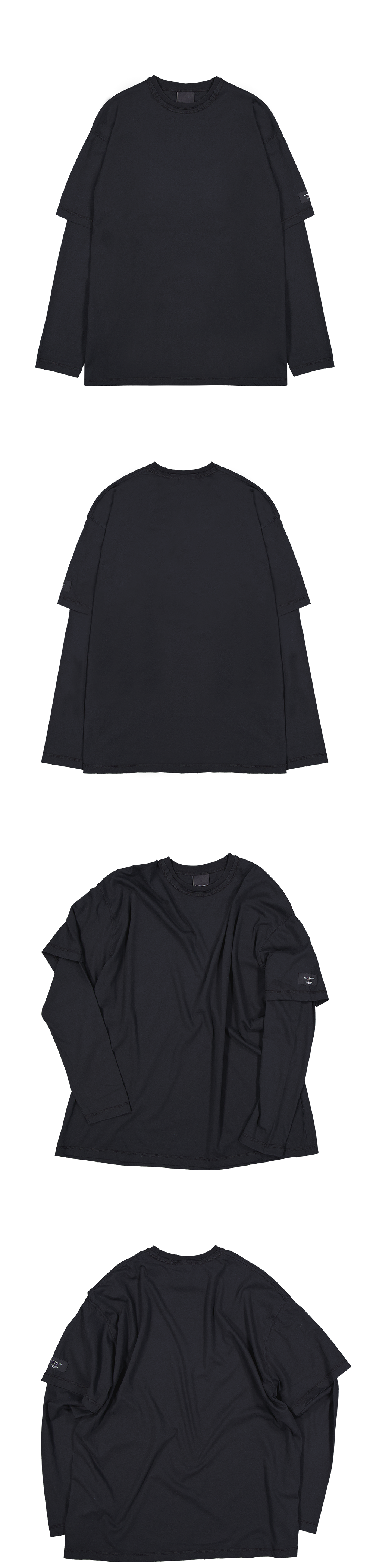 UNDERLAYER LONG SLEEVE T-SHIRTS - BLACK