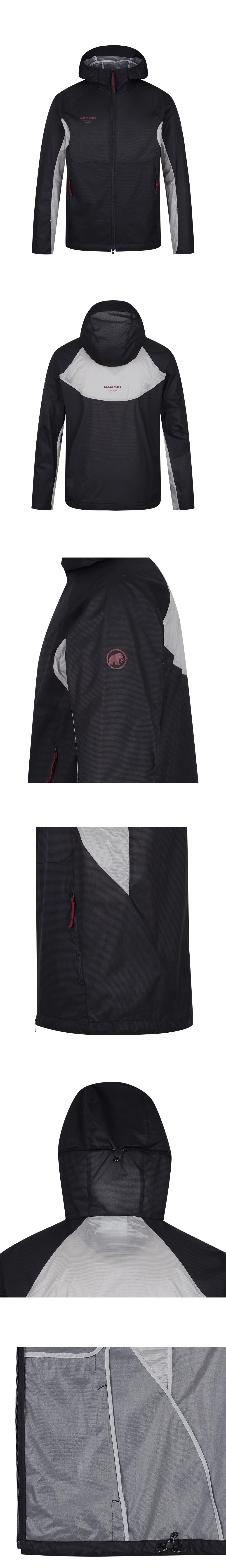 MAMMUT × UNDERMYCAR WINDSHELL JACKET - BLACK