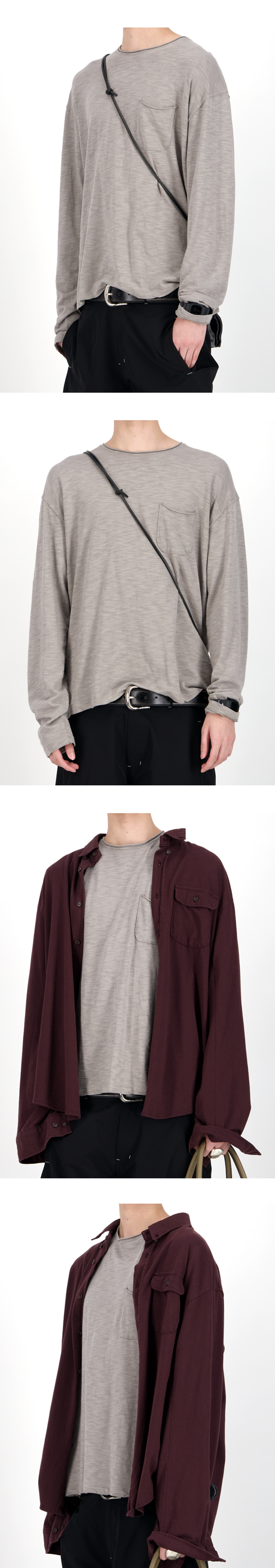 TRIPLE CUT LONG SLEEVE - ECRU
