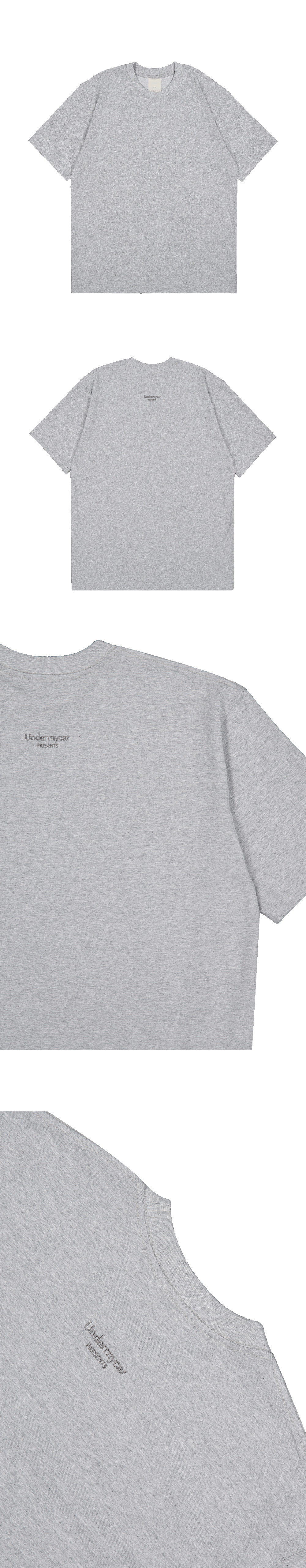 Mu.189 Classic Logo Comfort Fit T-Shirts Melange Gray