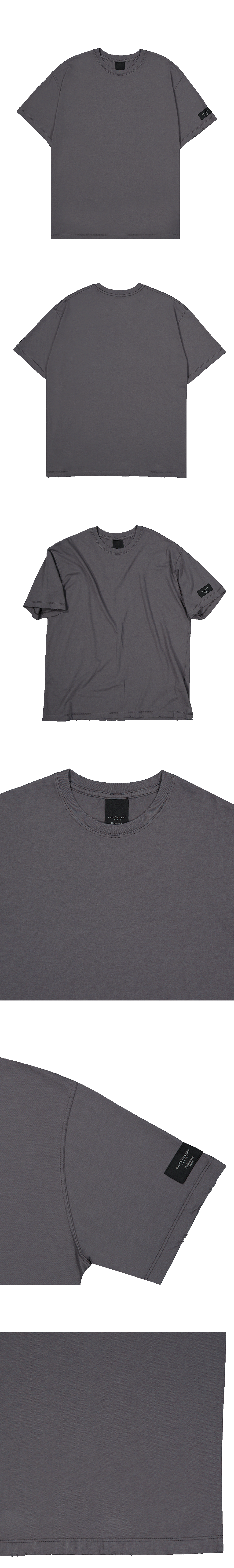 SUNKEN FIT T-SHIRTS - CHARCOAL