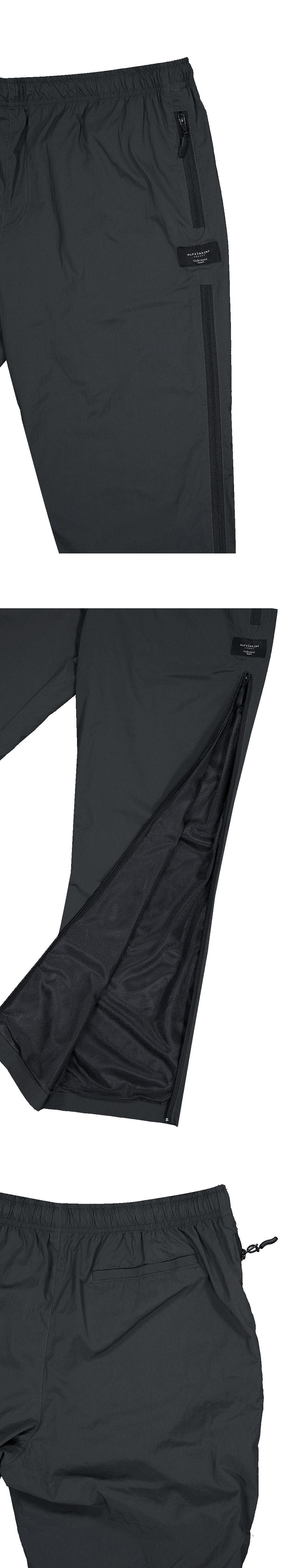 MUDLAND ZIP NYLON PANTS - DARK SHADOW