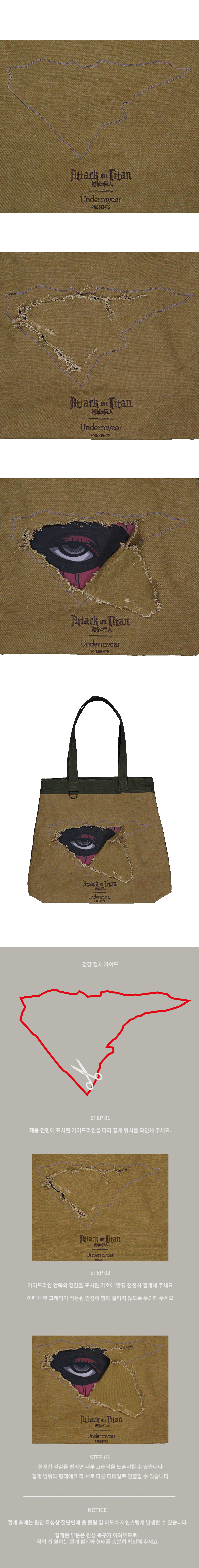 TITAN EYE TEAR-AWAY TWO-TONE TOTE BAG - DUSTY TAN / HUNTER GREEN