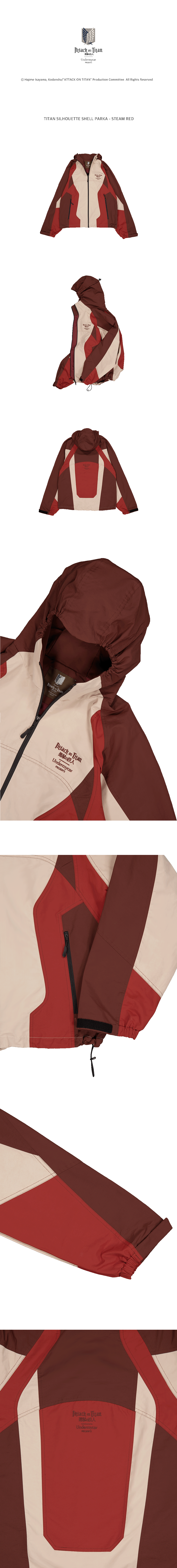 TITAN SILHOUETTE SHELL PARKA - STEAM RED