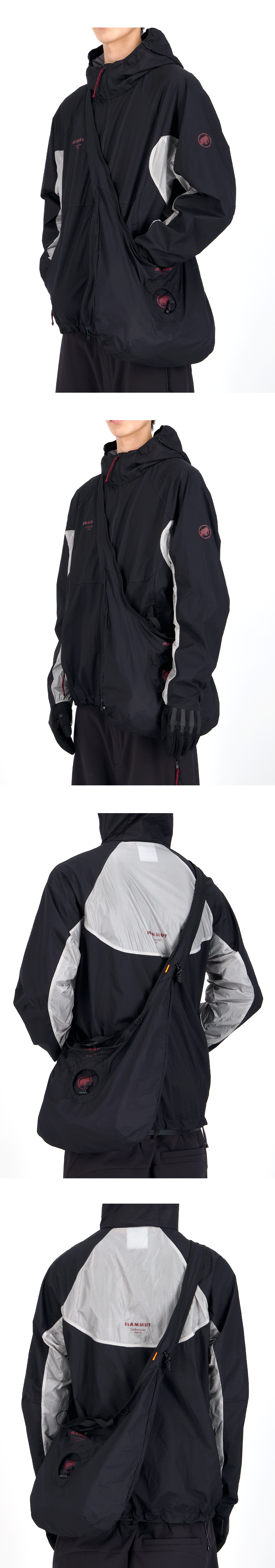 MAMMUT × UNDERMYCAR WINDSHELL JACKET - BLACK