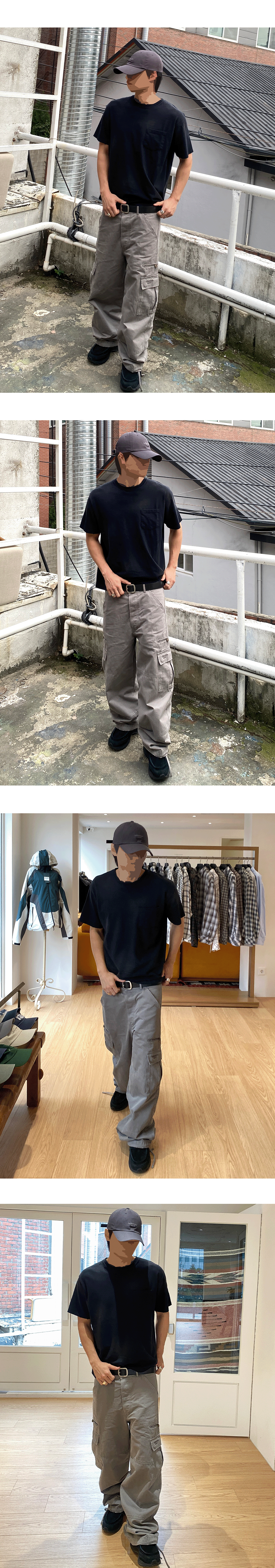 Mu.196 Classic Logo Mono Arc Cargo Pants Vintage Sand