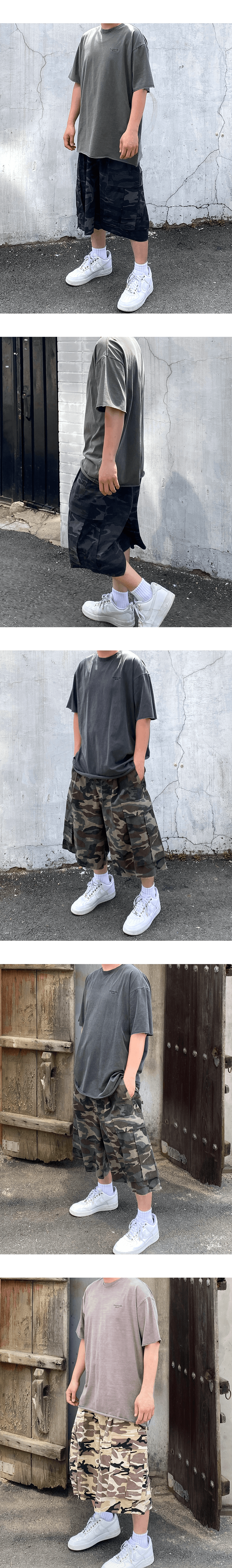 Mu.41 Anti Fxxking Logo Play Basic Pigment T-Shirts Beige