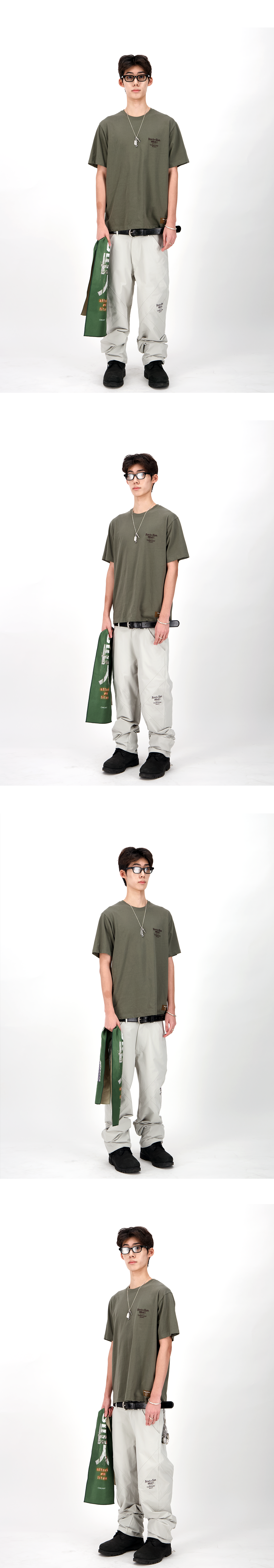 SURVEY CORPS PANEL PANTS - PALE IVORY