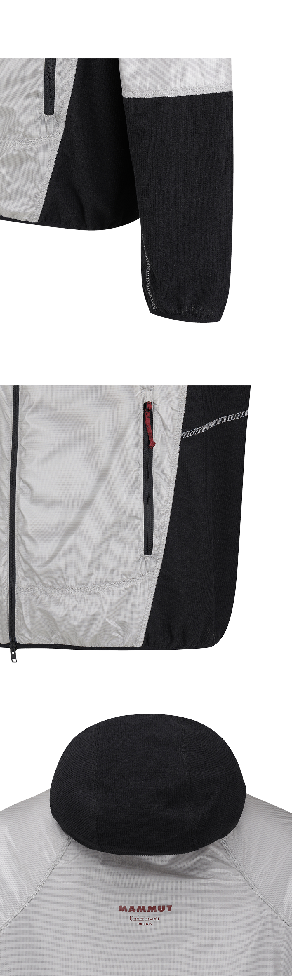 MAMMUT × UNDERMYCAR HYBRID JACKET - GRAY