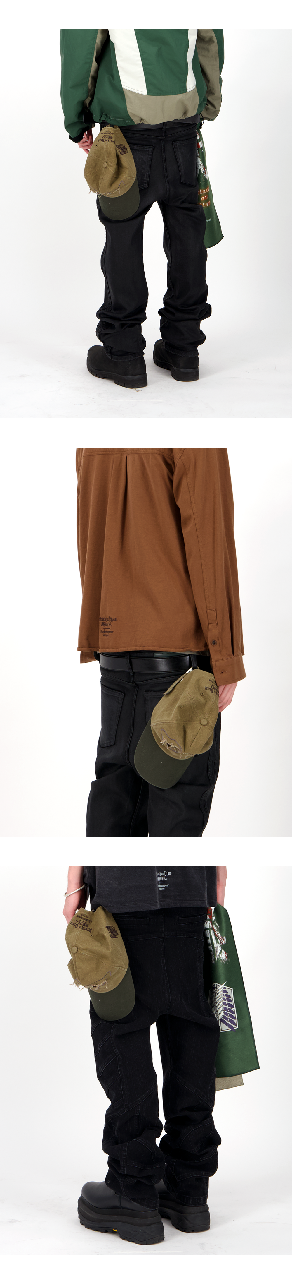 TITAN EYE TEAR-AWAY TWO-TONE CAP - DUSTY TAN / HUNTER GREEN