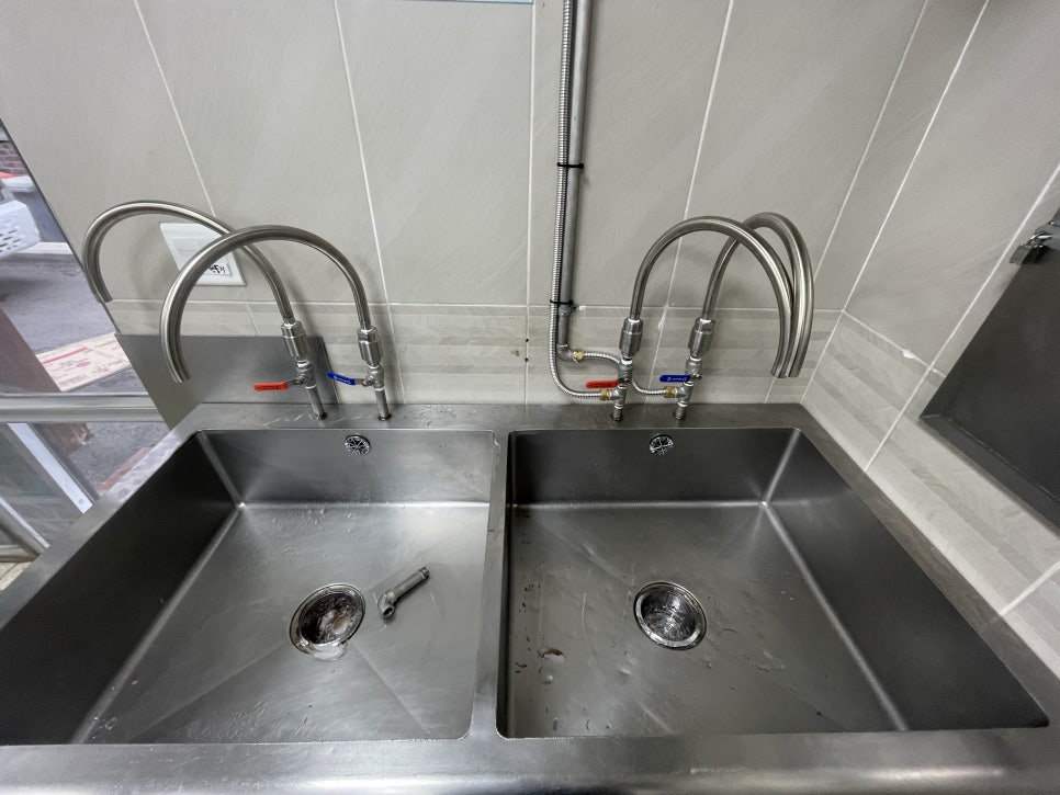 업소용싱크대수전교체