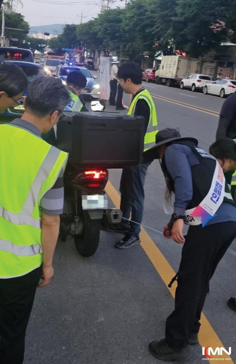 합동 점검반은 소음기 임의 변경 등 불법 개조 차량을 집중적으로 단속할 예정이다. (사진 제공: 경기도청)