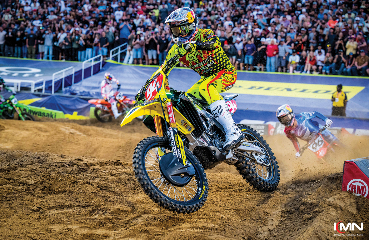 2026 AMA 슈퍼크로스 450SX 클래스에서 우승을 차지한 켄 록첸과 스즈키 RM-Z450