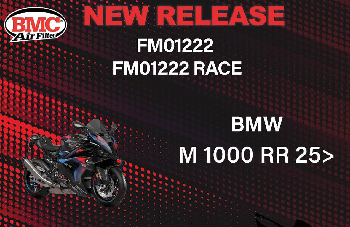 2025년식 BMW M 1000 RR용으로 출시된 BMC의 신형 에어필터 FM01222RACE