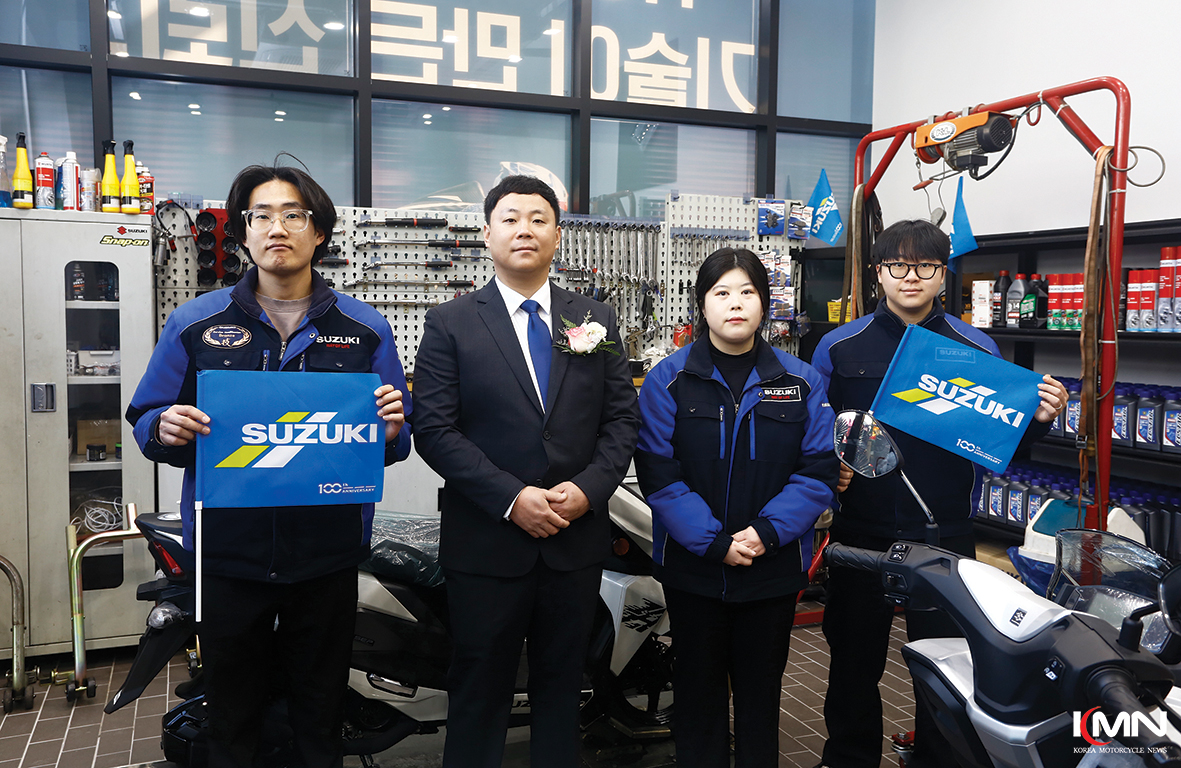 국내 최초로 일본 스즈키 본사의 플래그십 표준을 도입한 '스즈키 월드 천안점' 전경