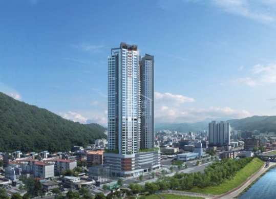 홍천중앙하이츠스카이뷰45 아파트 조감도