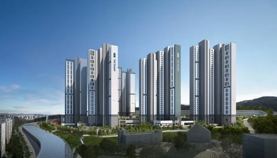 더샵청주그리니티 아파트 조감도