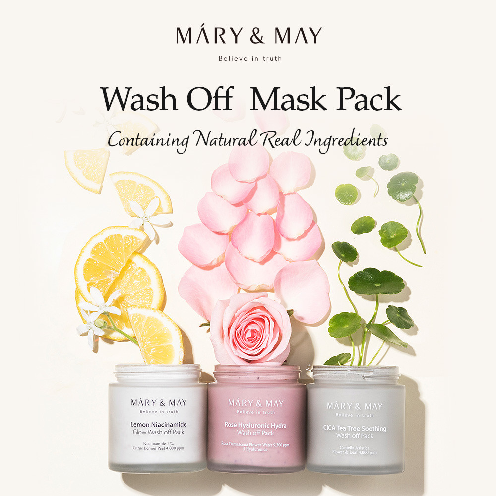 Mary may маски. Mary&May Rose Hyaluronic hydra Glow Wash off Pack маска глиняная для лица. Мист серум Роуз коллаген. Тканевые Mary May корейская.