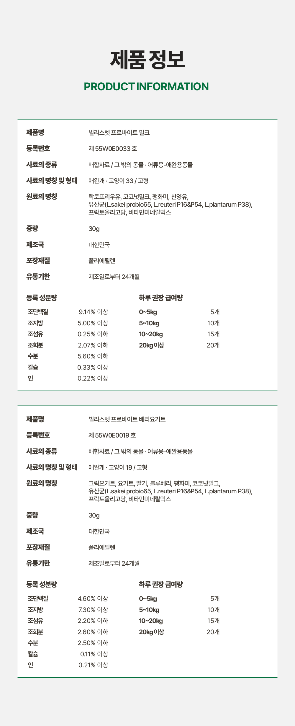 프로바이트 NO고기 set (밀크,베리요거트)