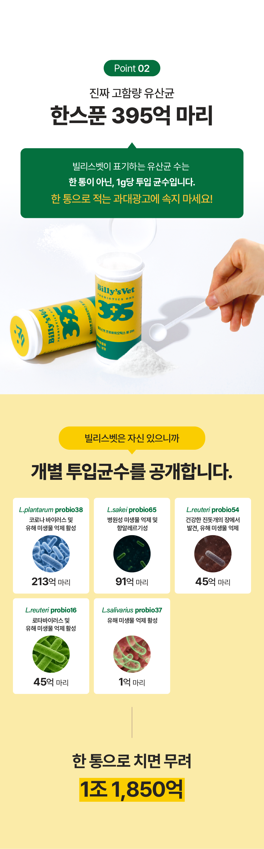 [면역력&장 건강] 프로바이오틱스 원 395 30g