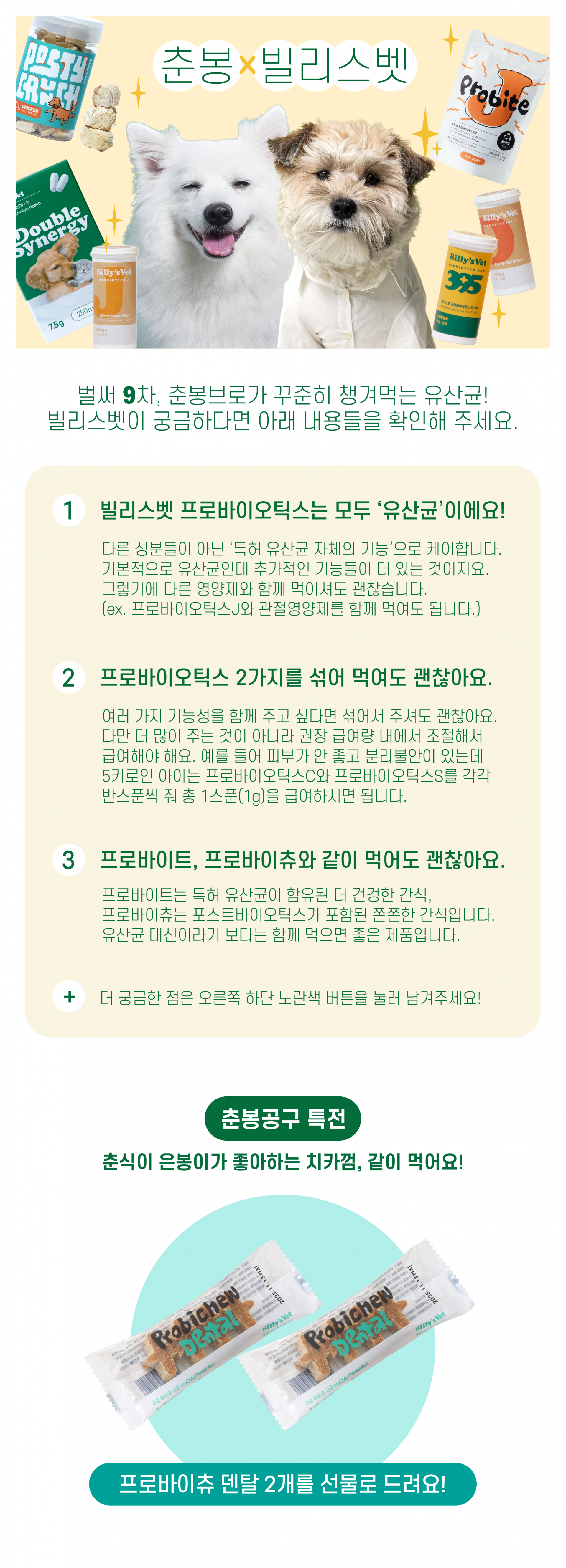 [춘봉9차공구] 빌리스벳 전제품 할인🎁