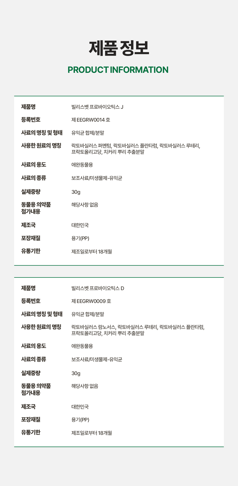 살 찌니까 관절도 아프네set (프로바이오틱스D+프로바이오틱스J)