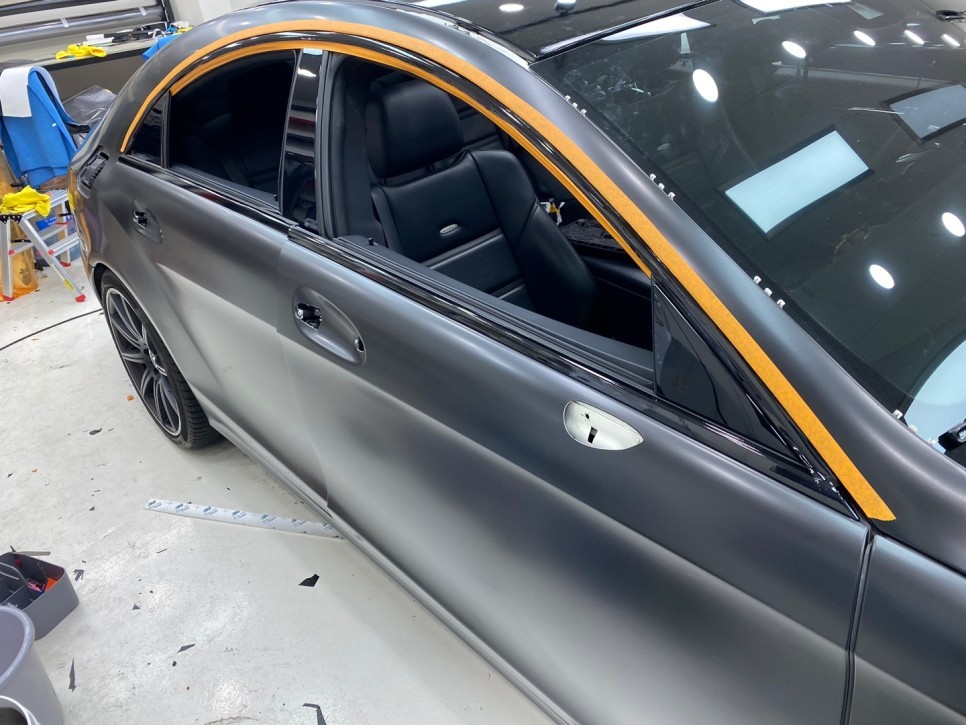 서울 / 랩핑 / 사틴 블랙 / CLS 63 AMG / 벤츠 / 광진.성동.동대문.중랑