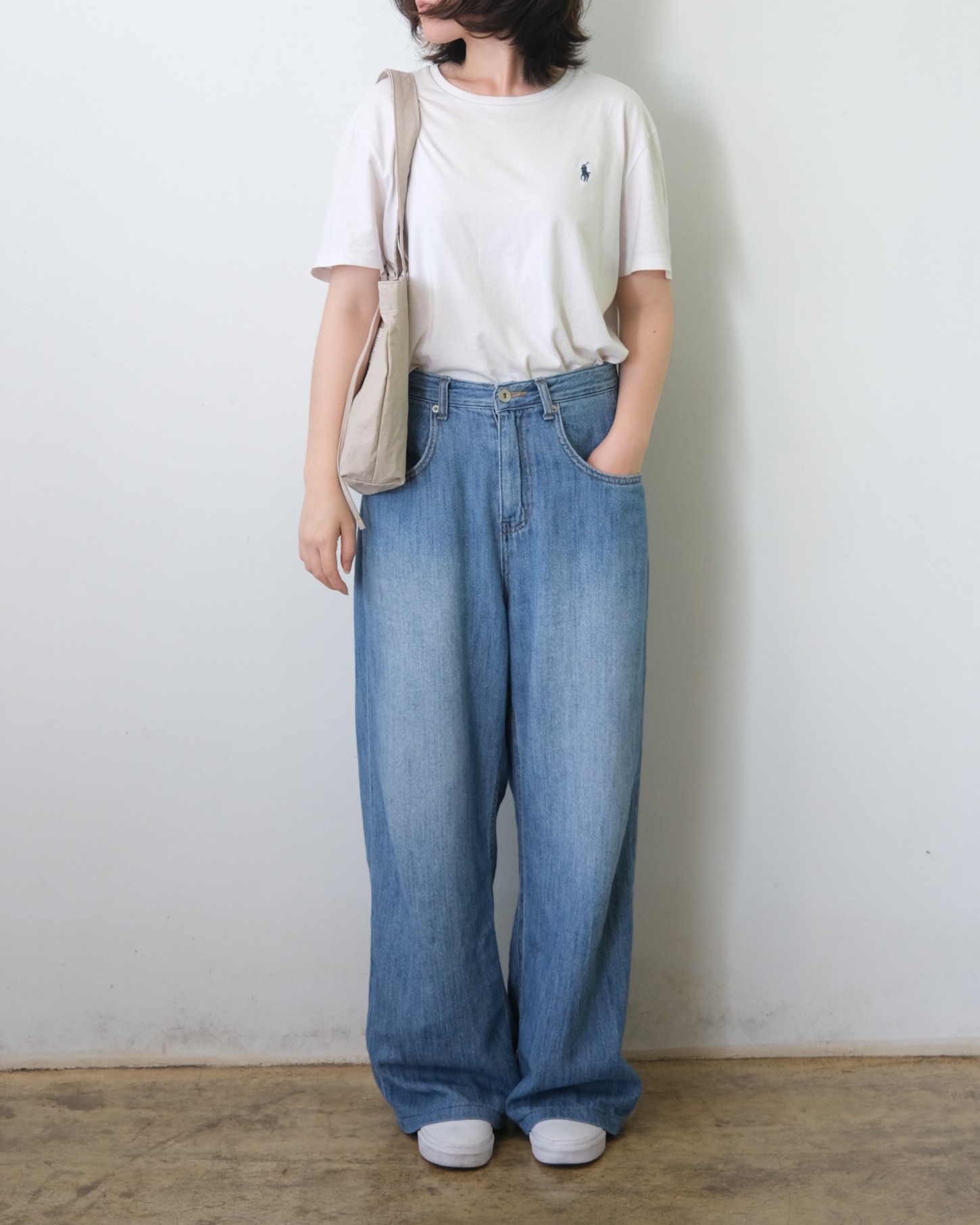 ribbon bag - gray