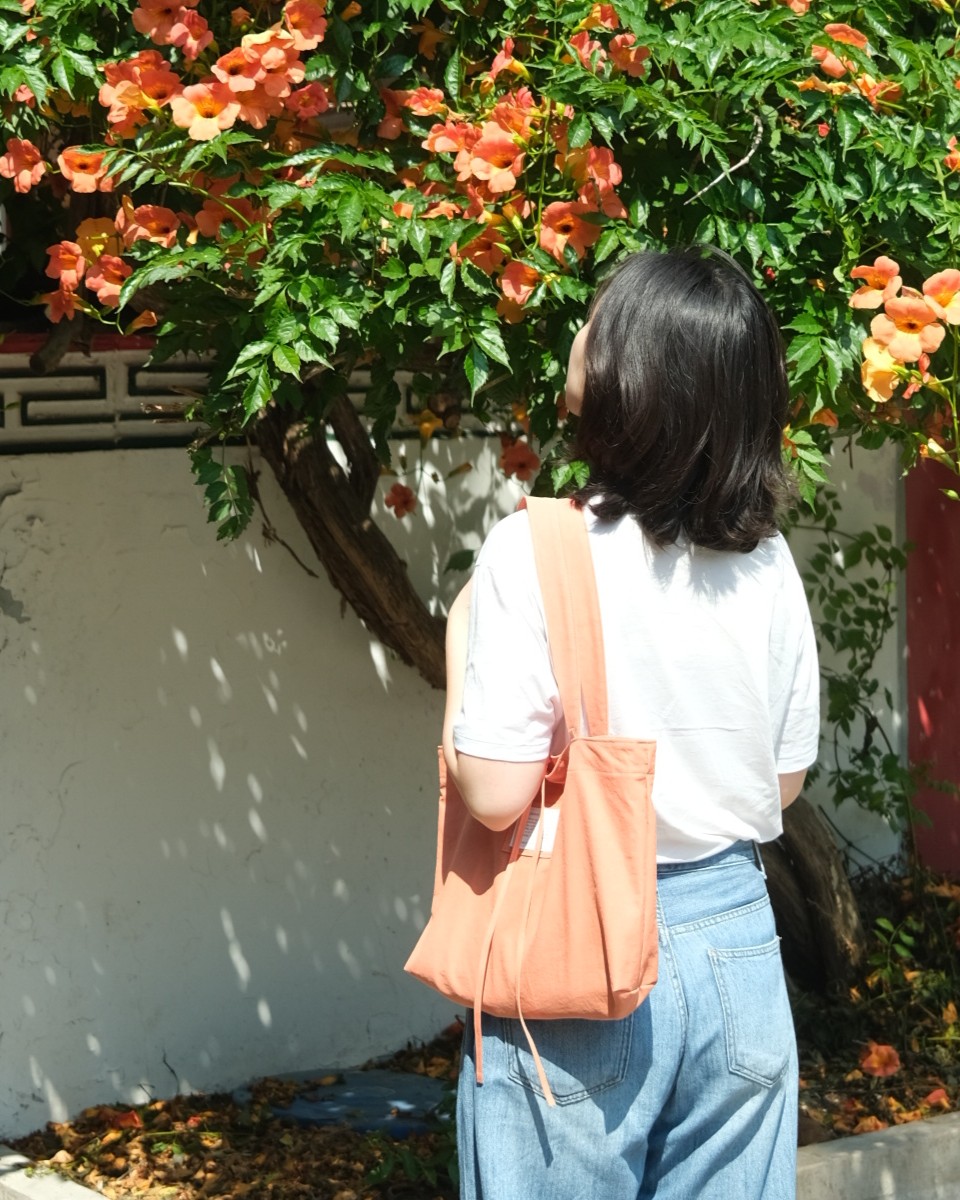 ribbon bag - gray