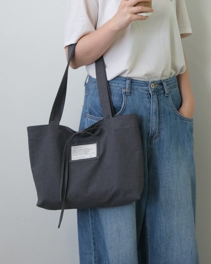 ribbon bag - gray
