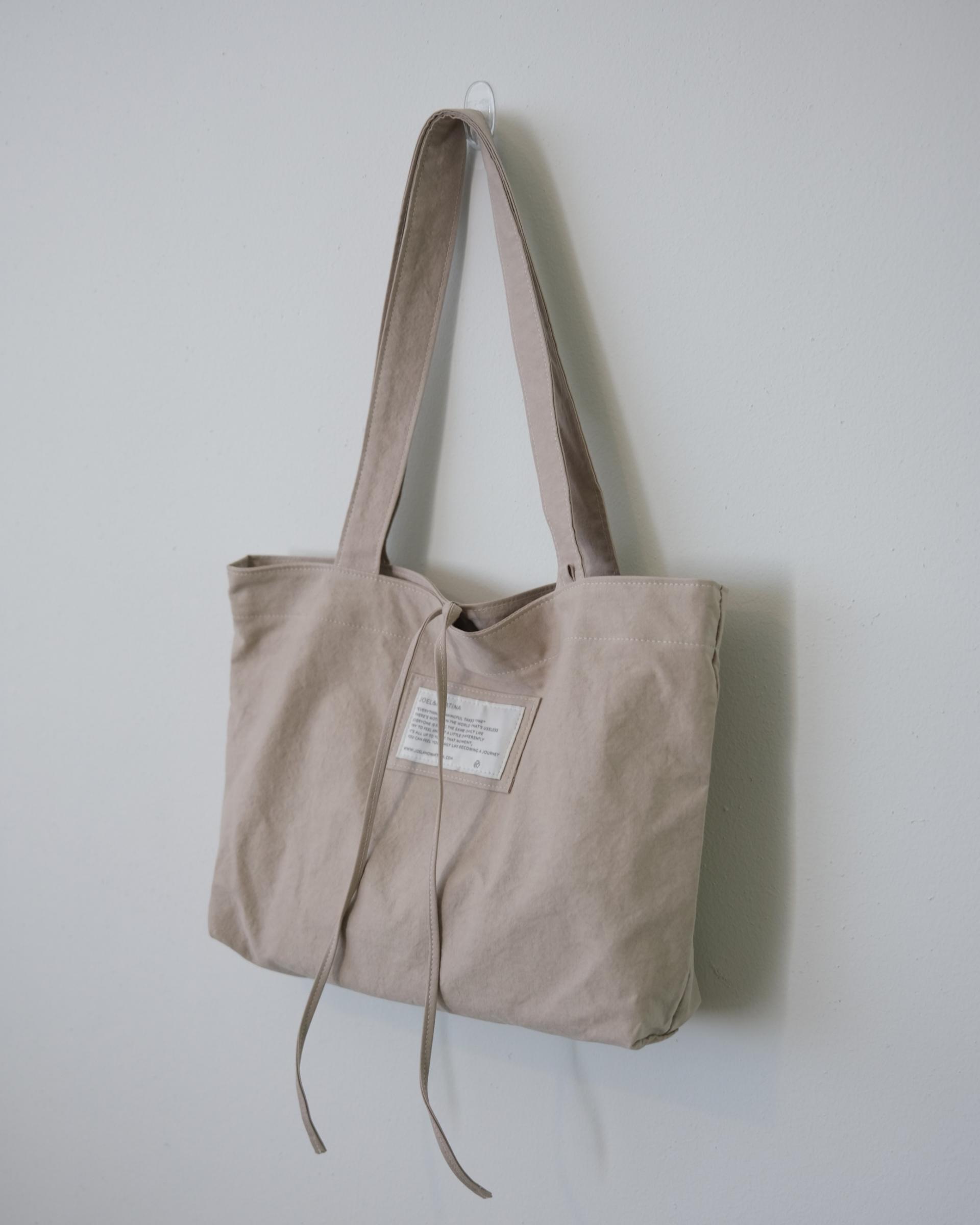 ribbon bag - gray