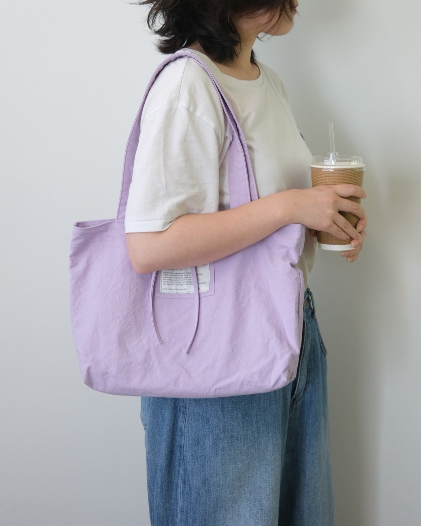 ribbon bag - gray