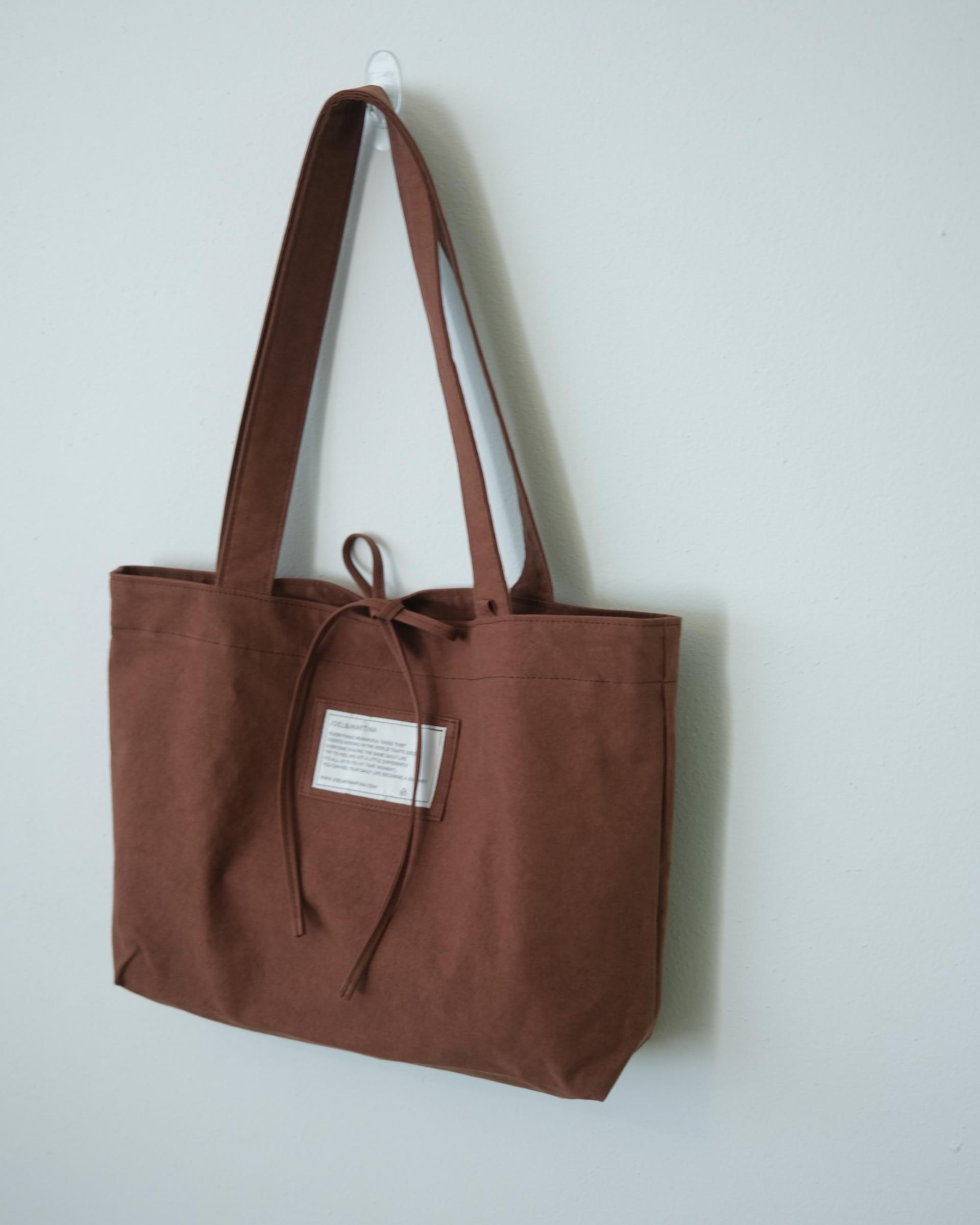 ribbon bag - gray