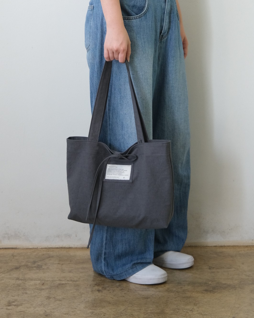 ribbon bag - gray