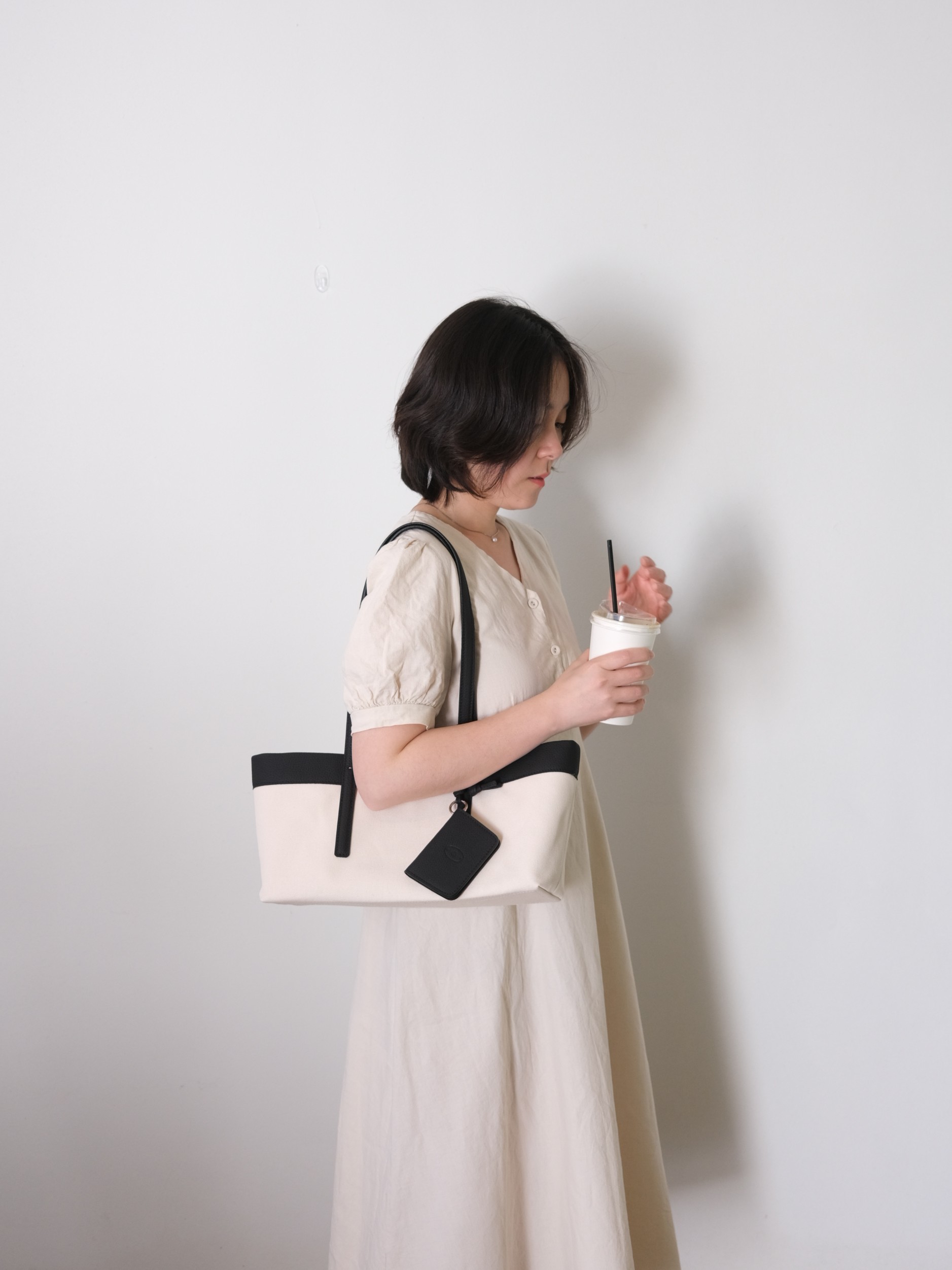 plain bag - black