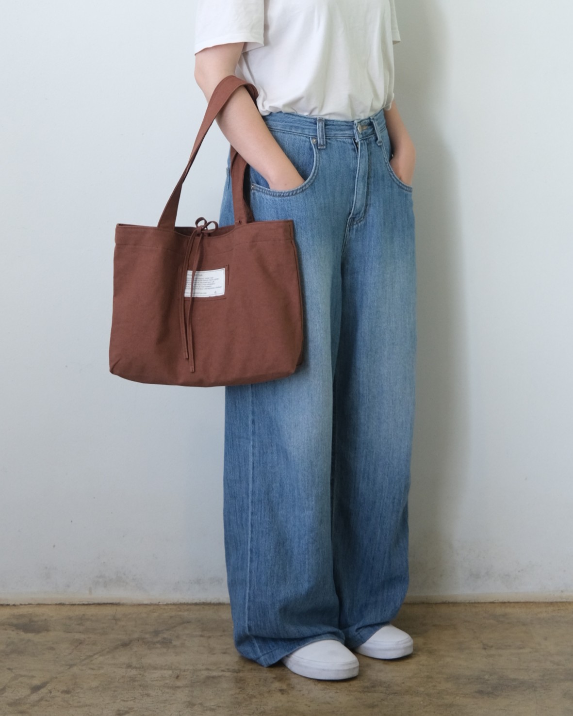 ribbon bag - gray