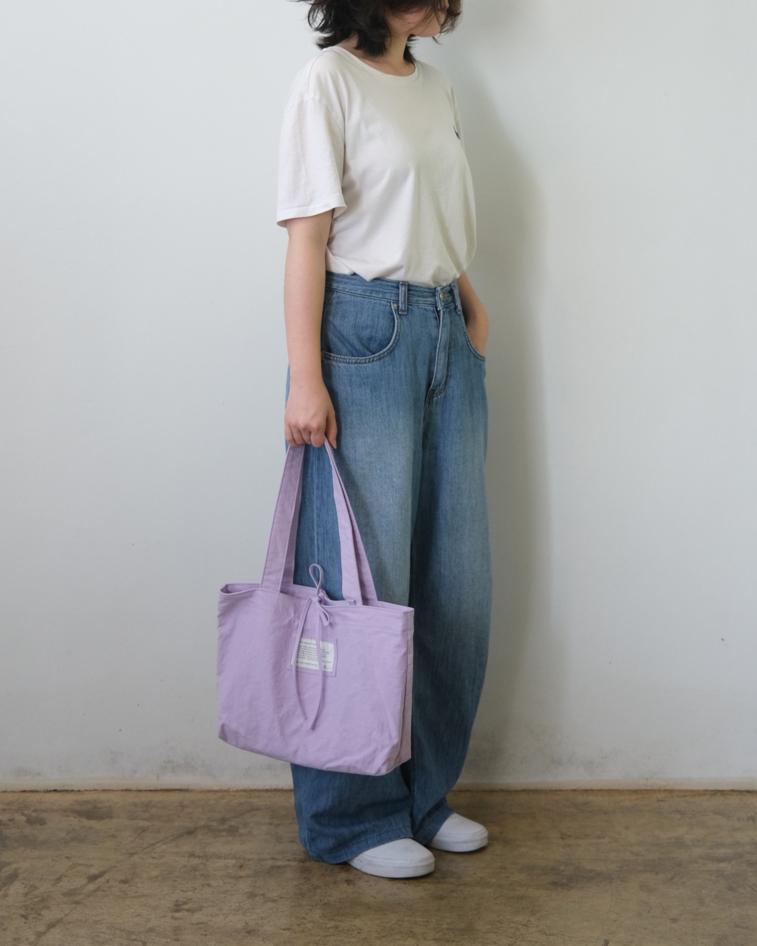 ribbon bag - gray