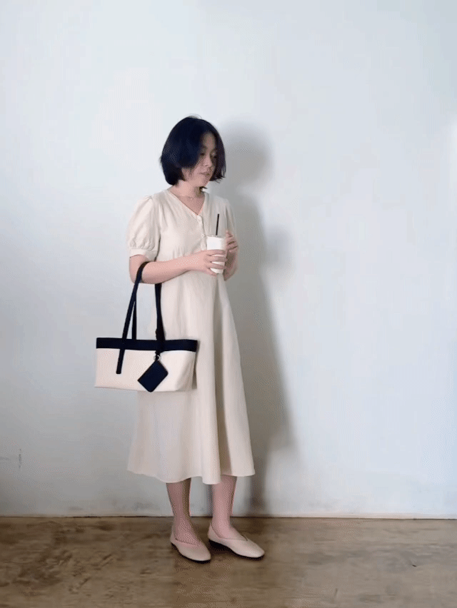 plain bag - black