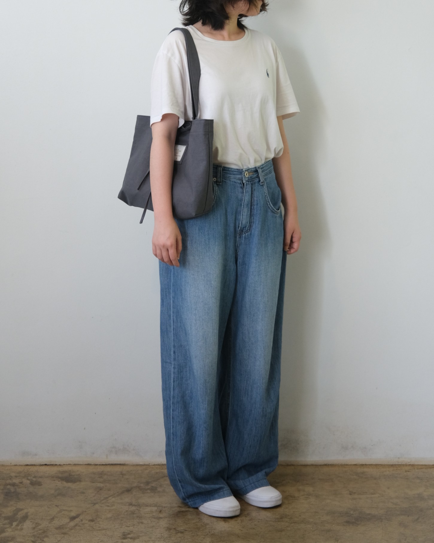ribbon bag - gray