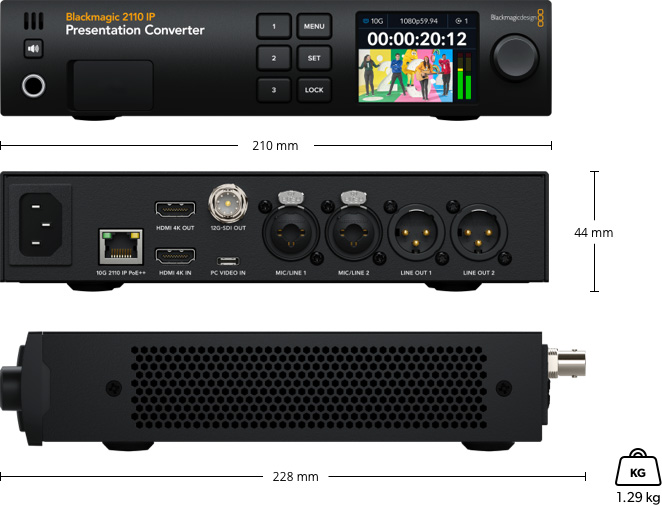 Blackmagic 2110 IP Presentation Converter