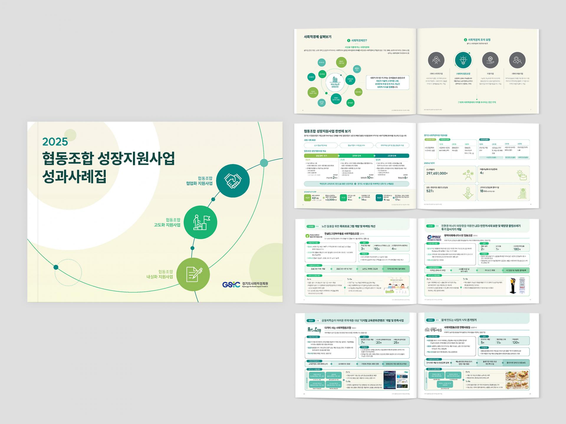 경기도사회적경제원 협동조합 성장지원사업 성과사례집   | 2025  원고 편집, 성과사례집 보고서 디자인(B5), 인쇄경기도사회적경제원 협동조합 성장지원사업 성과사례집   | 2025  원고 편집, 성과사례집 보고서 디자인(B5), 인쇄