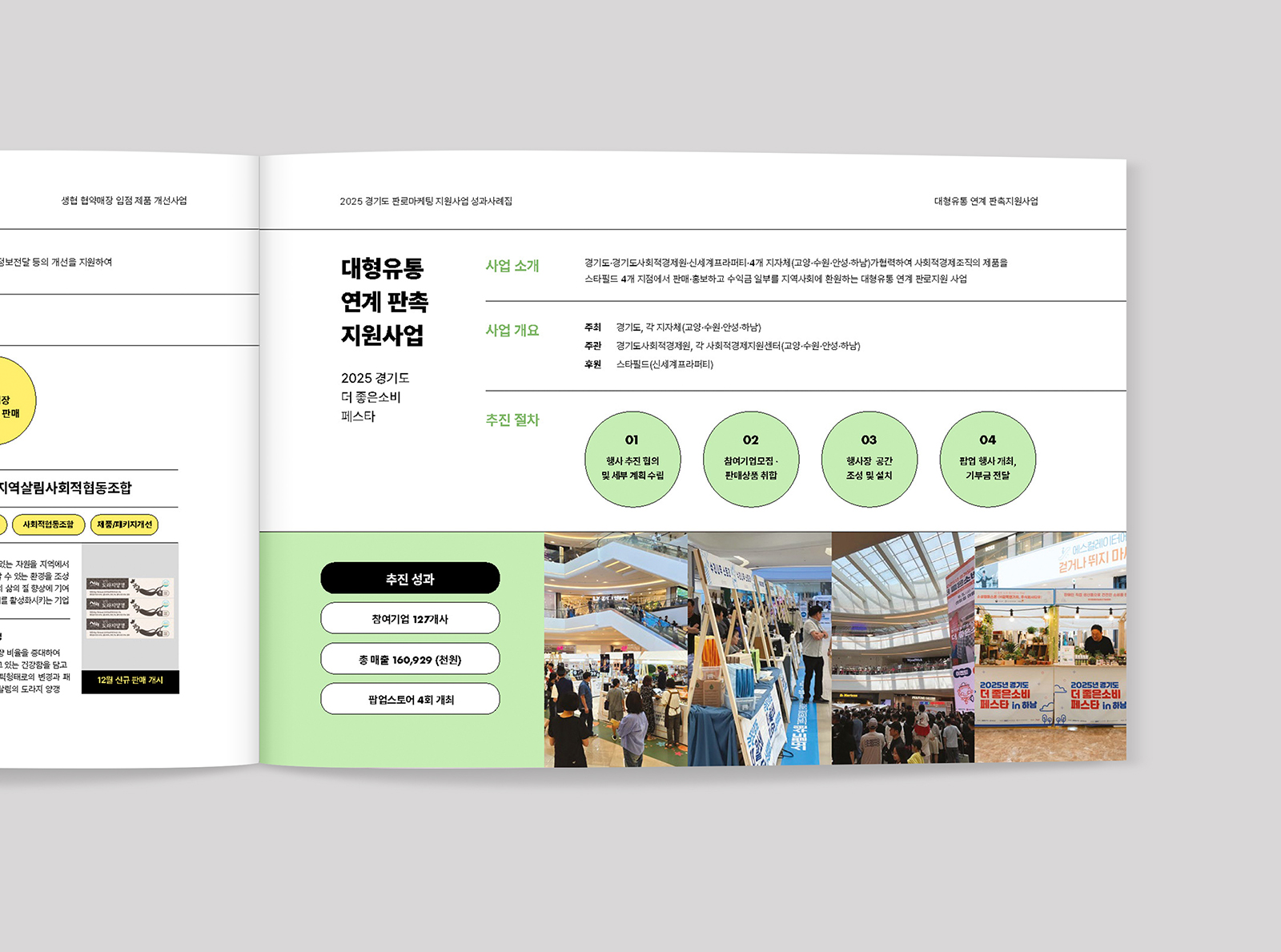 경기도사회적경제원 경기도 판로마케팅 지원사업 성과사례집   | 2025  원고 편집, 성과사례집 보고서 디자인(B5), 인쇄